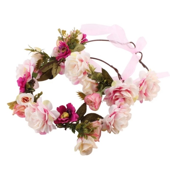 atouchofpinkandblues collections Other - Baby Girl Flower Headband Newborn Infant Headband